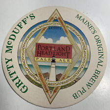 Gritty McDuff’s  Craft Beer Coaster Portland Maine￼ Lighthouse Logo picture
