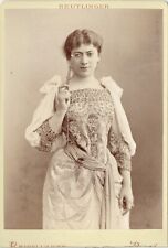 CABINET CARD REUTLINGER Paris Ca 1890 Jane HADING Theatre Actress Singer picture