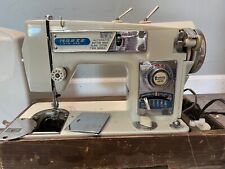 Morse 4300 Zig Zag Sewing Machine Heavy Duty Made In Japan Vintage W/ Case+Pedal picture