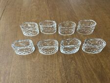 Set Of 8 Waterford Crystal Alana Napkin Ring Holders picture