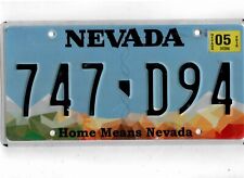 NEVADA passenger 2019 license plate 