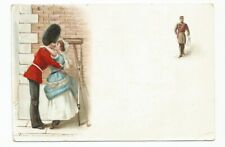 Romance Postcard Couple Royal Guard c1905 Antique picture
