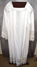 Used White Laced Alb by RJ Toomey. Size XL (CU905) vestment co. picture
