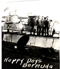 WWI Era US Navy Submarine L11 & N2 With Crew RPPC Real Photo Postcard picture
