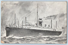 Austria Postcard Sketch of Steamship Minnekahda 1923 Posted Vintage picture
