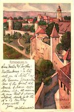 Bird's Eye View of Rothenburg ob der Tauber, Bavaria, Germany Postcard picture