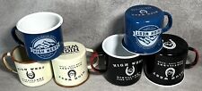 Lot 6 High West Distillery Enamel Metal Camp Mugs Cups Loyalty Whiskey Coffee picture