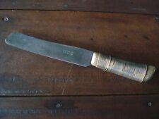 ANTIQUE NATIVE AMERICAN INDIAN BRASS WIRE WRAPPED FUR TRADE KNIFE FP SOLINGEN picture