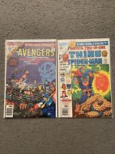 Avengers Marvel Comics Books Death Thanos Starlin Lot Annual 7 Two in One 2 VG+ picture