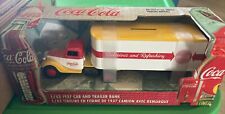 Coca-Cola Die-Cast Metal Bank 1937 Ford Delivery Truck 1996 ERTL New In Box picture