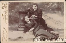 Original ca1890 Cabinet Photo Two Women With One Asleep picture