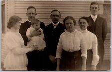 Formal Portrait Of The Family, Family Bonds, RPPC Real Photo, Vintage Postcard picture