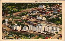 Salina KS-Kansas, Milling And Industrial District, Vintage Postcard picture