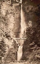 Vintage Postcard 1900's Multnomah Water Falls Columbia River Highway Oregon RPPC picture