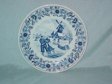 Vintage Boch Delfts Collector Plate Man & Woman Ice Skating picture