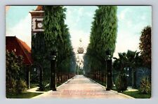 Los Angeles CA-California, Palm Drive From Singleton Court, Vintage Postcard picture