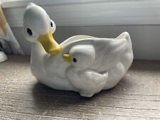 Vintage Napcoware 9984 Mama Duck And Duckling Ceramic Planter picture