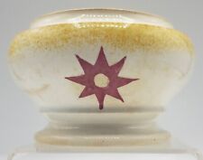 Antique 19thC Creamware Painted Staffordshire Pottery Spongeware Bowl No Lid picture