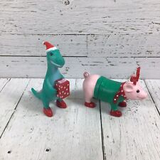 Ankyo Target Holiday Dinosaur Pig Figures Christmas Cake Toppers Decorations picture