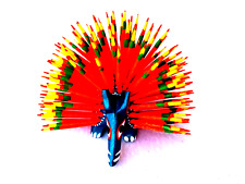  PORCUPINE - HAND PAINTED WOOD CARVING (ALEBRIJE) - OAXACA, MEXICO picture