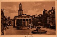 High Street, Elgin, Scotland. Posted in 1900s Postcard picture