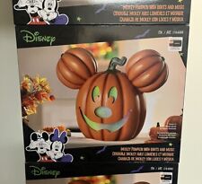 Disney Costco Mickey Pumpkin Light Up Music Jack O Lantern Halloween ‘24 IN HAND picture