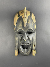 VTG African Mask Hand Carved Wood Hanging Wall Art picture