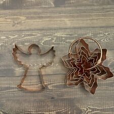 Set of 6 Copper Xmas Cookie Cutters picture