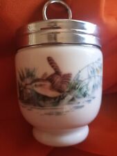 Vintage Royal Worcester Egg Coddler Porcelain Made In England Birds 3.5
