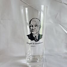 Vintage Presidential 1950's US President Eisenhower tall Glass picture