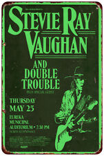 1989 Stevie Ray Vaughan Concert Reproduction metal sign TIN wall art picture