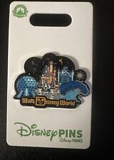 Disney WDW 4 Park Icons Pin 2023 Epcot Ball AK Tree Cinderella Castle HS Tower picture