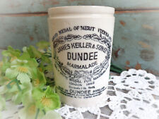 1862 antiqiue James Keiller Dundee marmalade jar crock pot picture