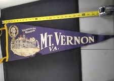 Vintage Mount Vernon George Washington Mansion Felt Pennant RARE *46 picture