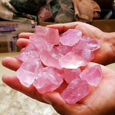 100g Pink Rose Quartz Natural Raw Rough Crystal Mineral Specimen Rock Stones TD picture