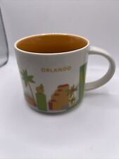 New Orlando You Are Here Orlando Starbucks Mug Coffee Tea Cup Orange Fast Ship picture