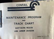 VERY RARE ISSUE  Conrail ANN ARBOR DIVISION track chart  01/01/1977  GREAT FIND picture