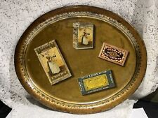 Antique Bakers Chocolate Tin Litho Advertising Oval Tray picture