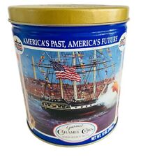 VTG U.S.S. Constitution Old Ironsides Collectors Tin 3 Trails End Boston Harbor  picture