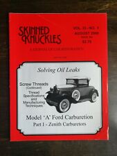 Skinned Knuckles Magazine August 2008 Model A Ford Carburetion Part 1  picture