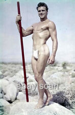 MALE MODEL ED FURY PHYSIQUE  BARECHESTED BEEFCAKE from orig slide 8X10 PHOTO 582 picture