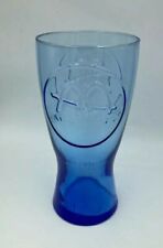 💥VINTAGE‼McDonalds 1961 Coke/Pepsi Blue Glass Collector Glassware 6.5