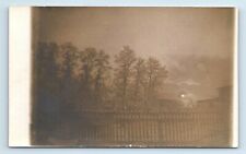 Postcard Sunrise/Sunset View from Wooden Picketed Fence Hanover PA 1911 RPPC G98 picture