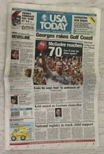 USA Today September 28 , 1998 McGuire Hits 70. Beautiful Full Newspaper picture