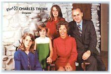 c1950's Elect Charles Thone Family Congress Political Nebraska NE Postcard picture