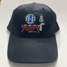 BNSF Railway Grade Crossing Safety Black Hat Elite Cap NEW Snapback picture