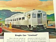 Vintage Print Ad Budd Train Leslie Ragan Central RDC Wallace Sterling Silver picture