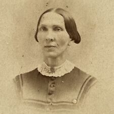 Antique CDV Photograph Beautiful Woman Civil War Era Manchester NH picture