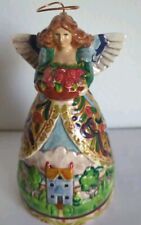 Jim Shore Angel - Four Seasons Angel Porcelain   Candle Holder Hand Painted picture