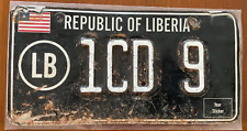 Liberia West Africa 2015 Diplomatic USA Embassy  License Plate Super Rare picture